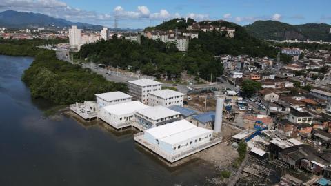 foto aérea do parque palafitas #paratodosverem