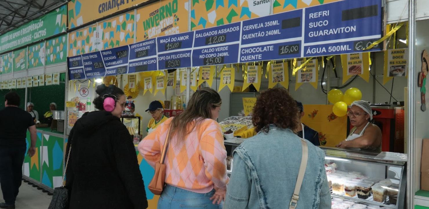 Festa Inverno Criativo anima público em Santos
