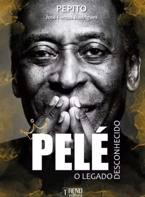 Capa do livro Pelé, o Legado desconhecido. #Paratodosverem