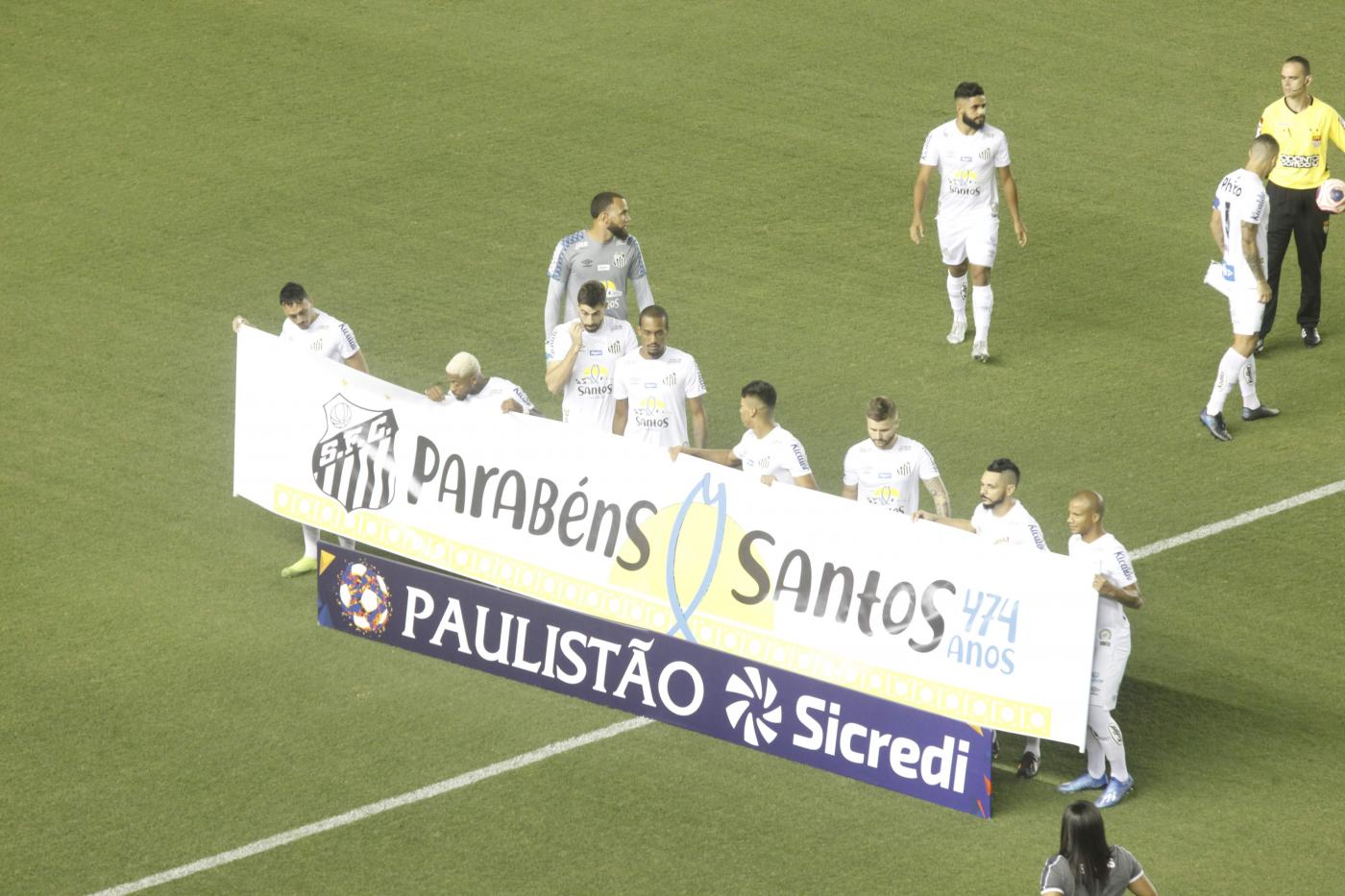 Santos Fc Homenageia Os 474 Anos Da Cidade Durante Partida Prefeitura De Santos