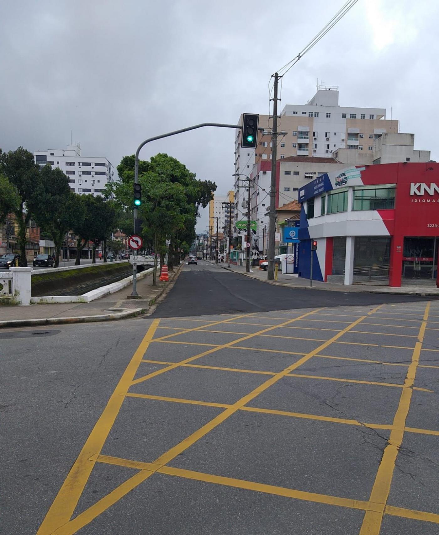 Trecho da Avenida Bernardino de Campos, em Santos, é liberado ao ...