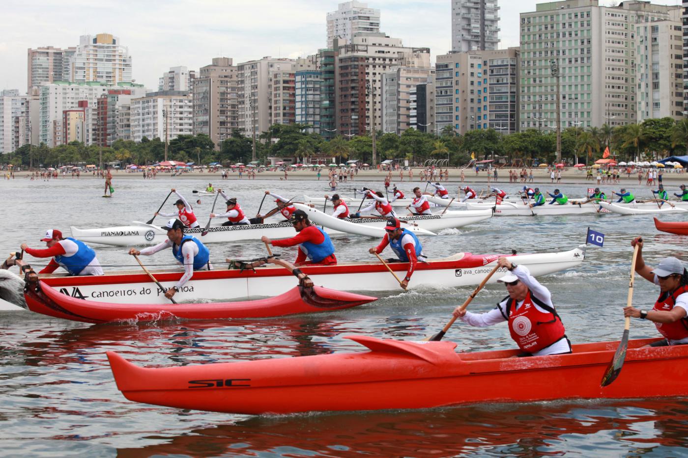 Santos recebe uma das maiores competições mundiais de canoa havaiana |  Prefeitura de Santos