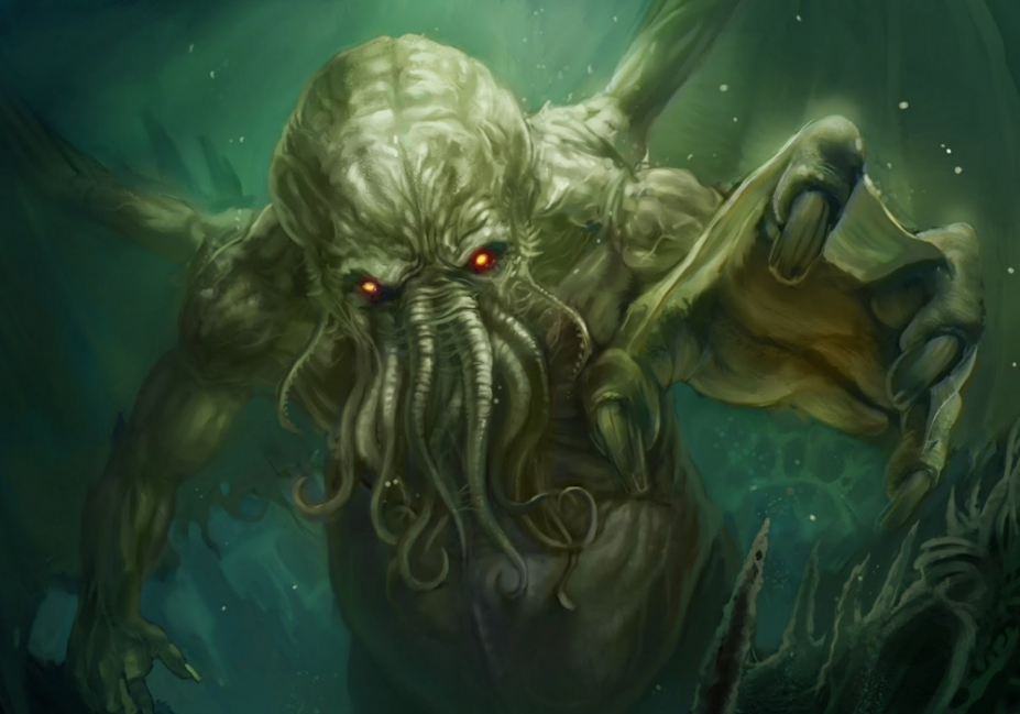 Representação imagética da possível aparência de Cthulhu